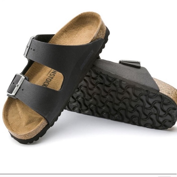 vegan black birkenstocks
